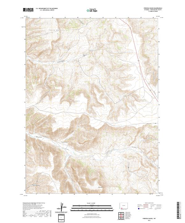 Firehole Basin topographic map thumbnail