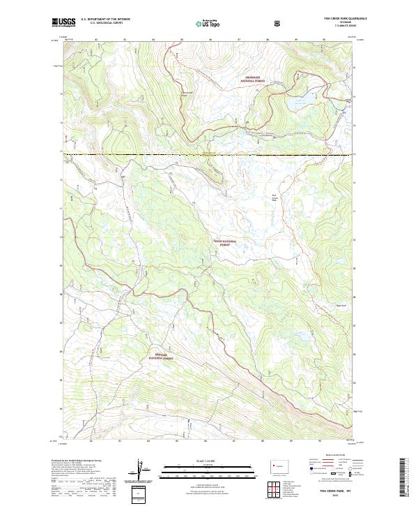 Fish Creek Park topographic map thumbnail
