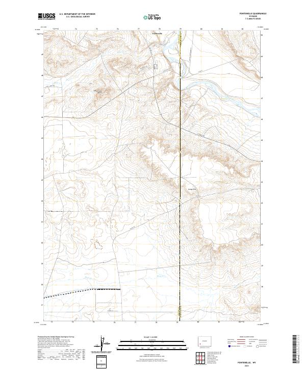 Fontenelle 2021 topographic map thumbnail