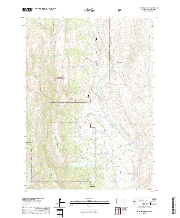 Fontenelle Basin topographic map thumbnail