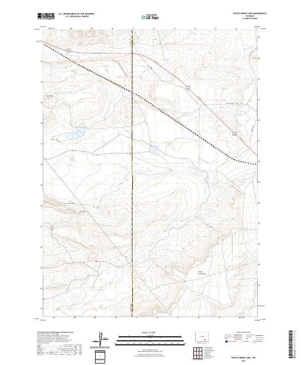 Foote Creek Lake topographic map thumbnail
