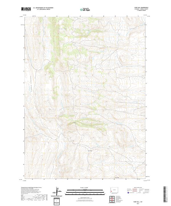 Fort Hill topographic map thumbnail