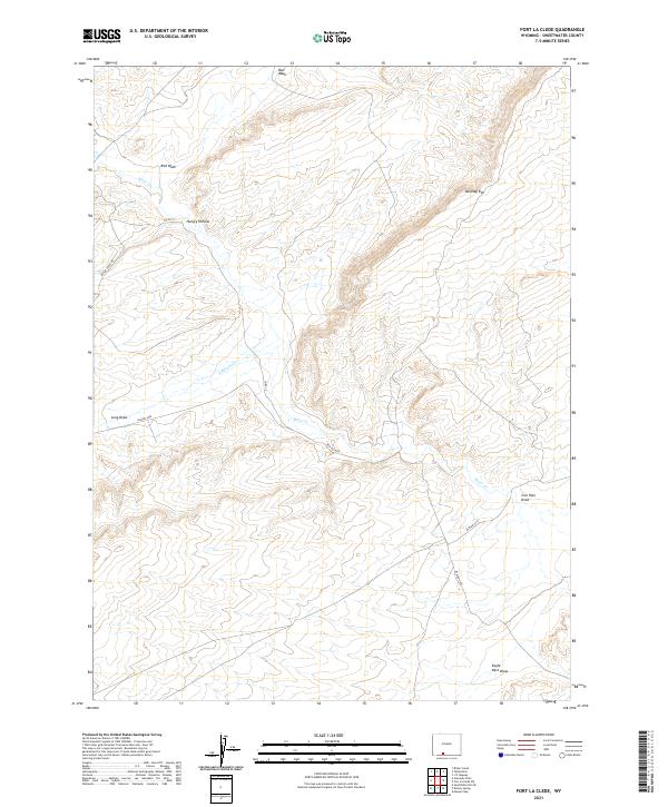 Fort La Clede topographic map thumbnail