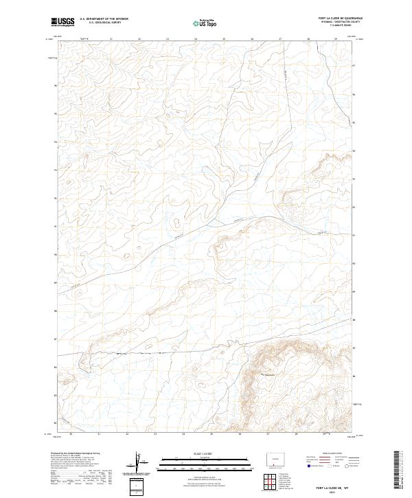 Fort La Clede NE topographic map thumbnail