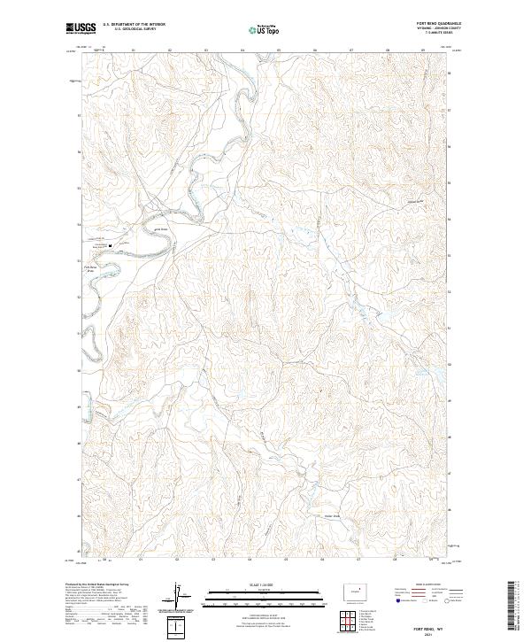 Fort Reno 2021 topographic map thumbnail