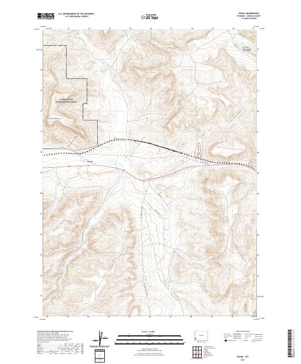 Fossil topographic map thumbnail