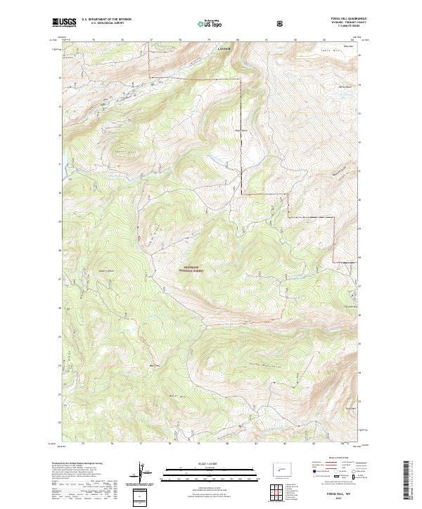 Fossil Hill topographic map thumbnail