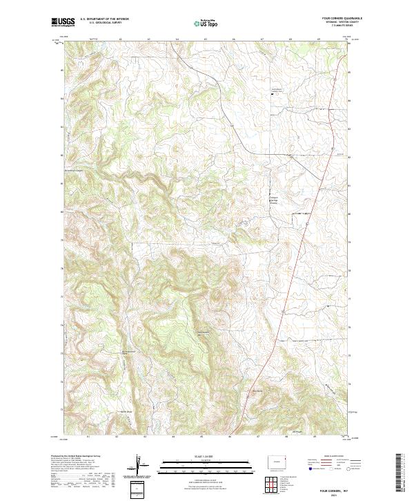 Four Corners 2021 topographic map thumbnail