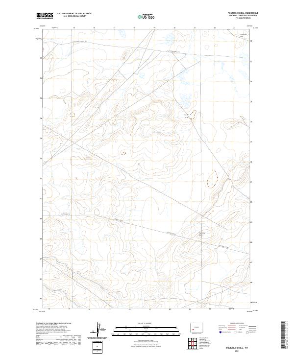 Fourmile Knoll topographic map thumbnail