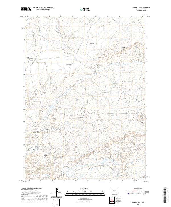 Fourmile Ridge 2021 topographic map thumbnail