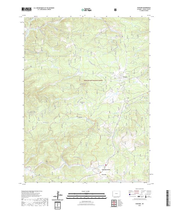 Foxpark topographic map thumbnail