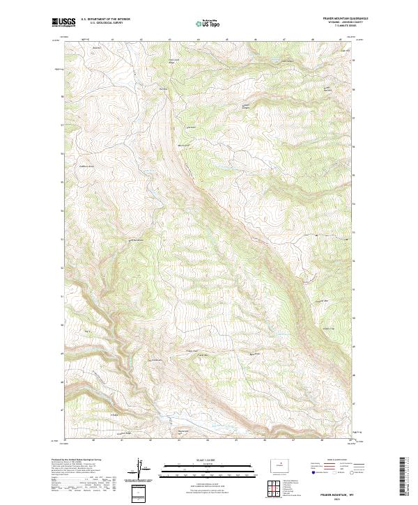 Fraker Mountain topographic map thumbnail