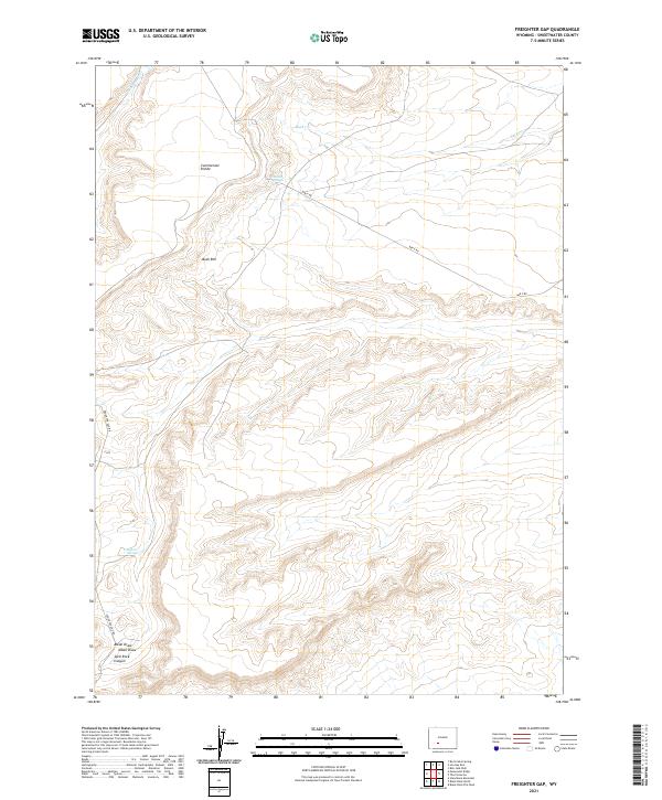 Freighter Gap 2021 topographic map thumbnail