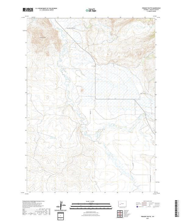 Fremont Butte topographic map thumbnail