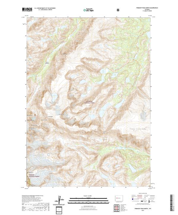 Fremont Peak North topographic map thumbnail