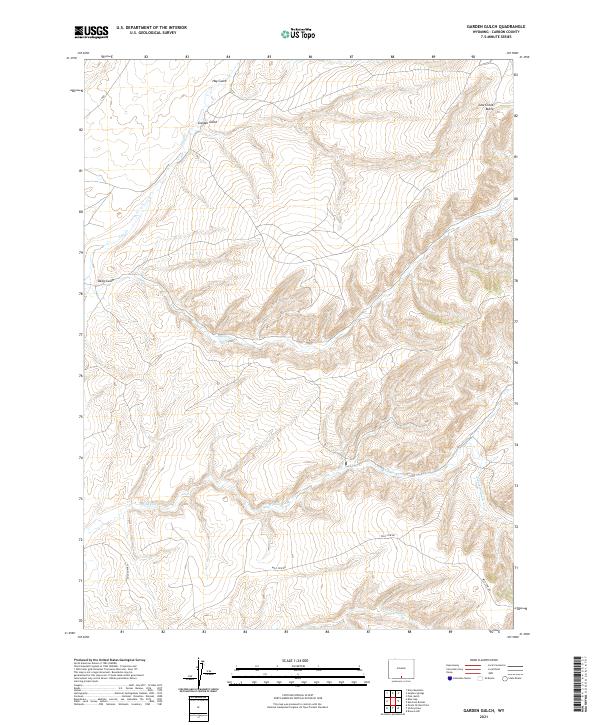 Garden Gulch topographic map thumbnail