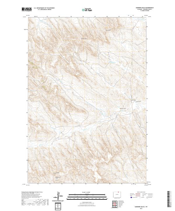 Gardner Gulch 2021 topographic map thumbnail