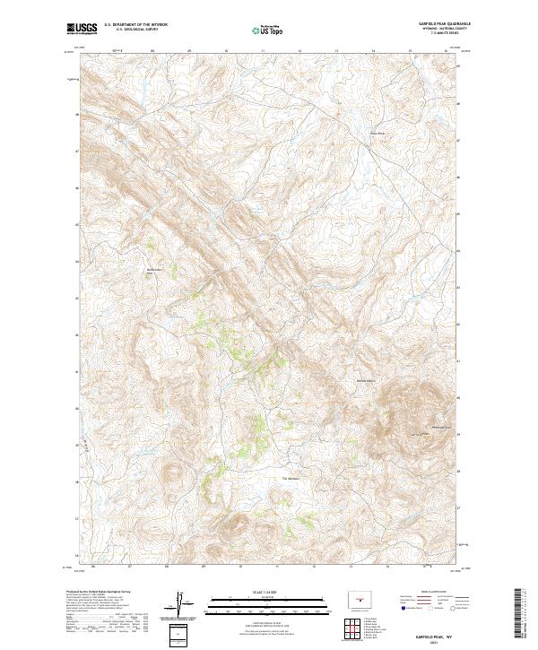 Garfield Peak topographic map thumbnail