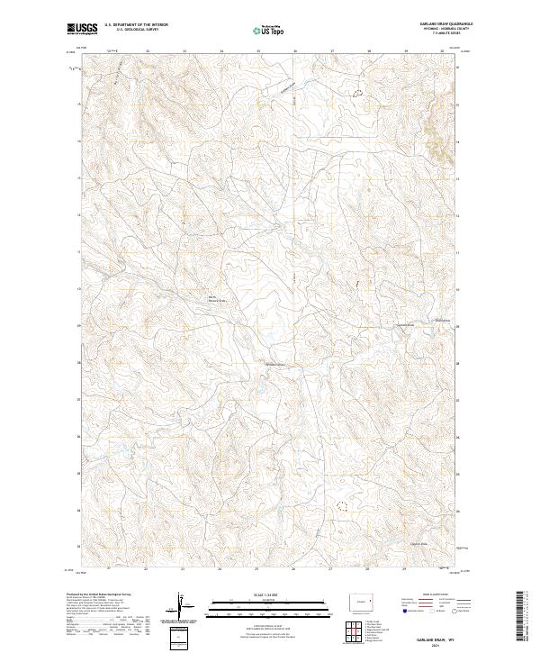 Garland Draw topographic map thumbnail