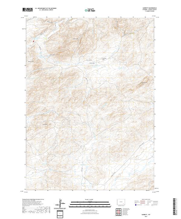 Garrett topographic map thumbnail