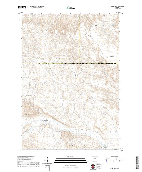 Gillies Draw 2021 topographic map thumbnail