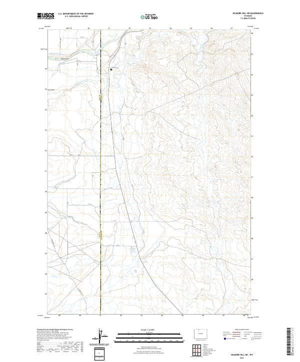 Gilmore Hill NE topographic map thumbnail