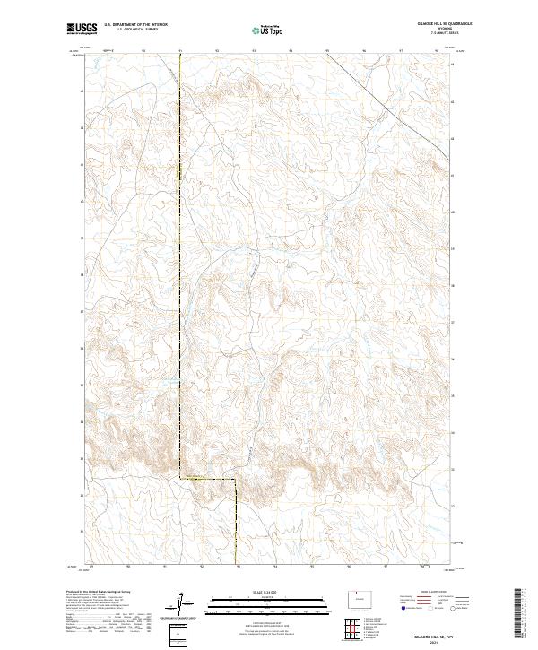 Gilmore Hill SE topographic map thumbnail