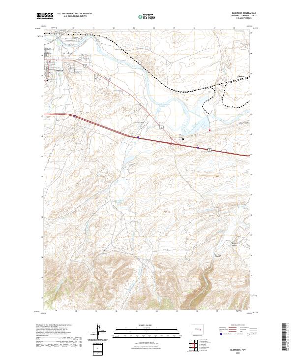 Glenrock 2021 topographic map thumbnail