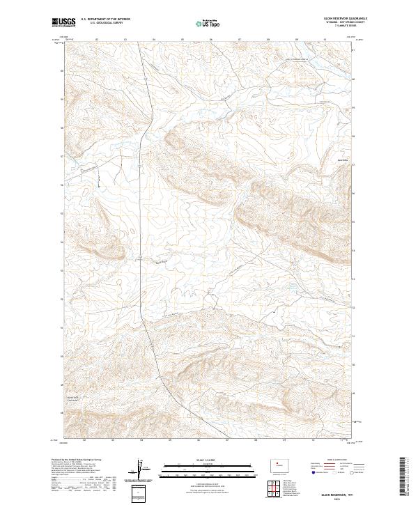 Gloin Reservoir topographic map thumbnail