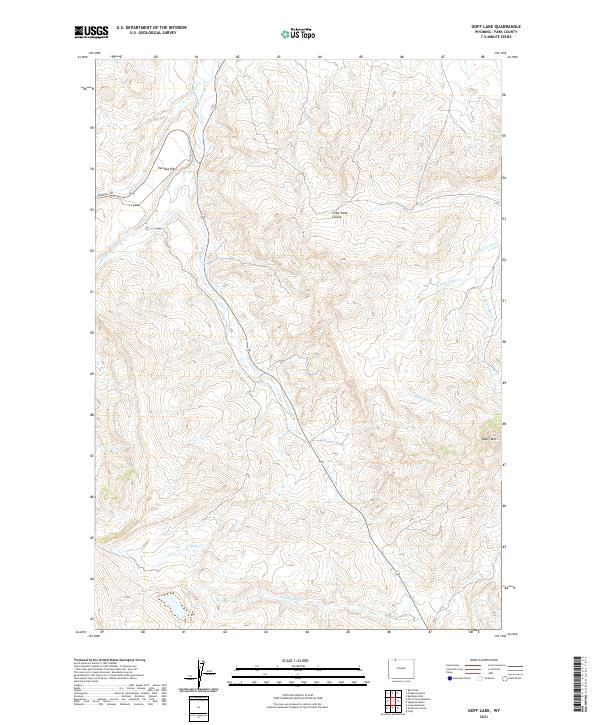 Goff Lake topographic map thumbnail