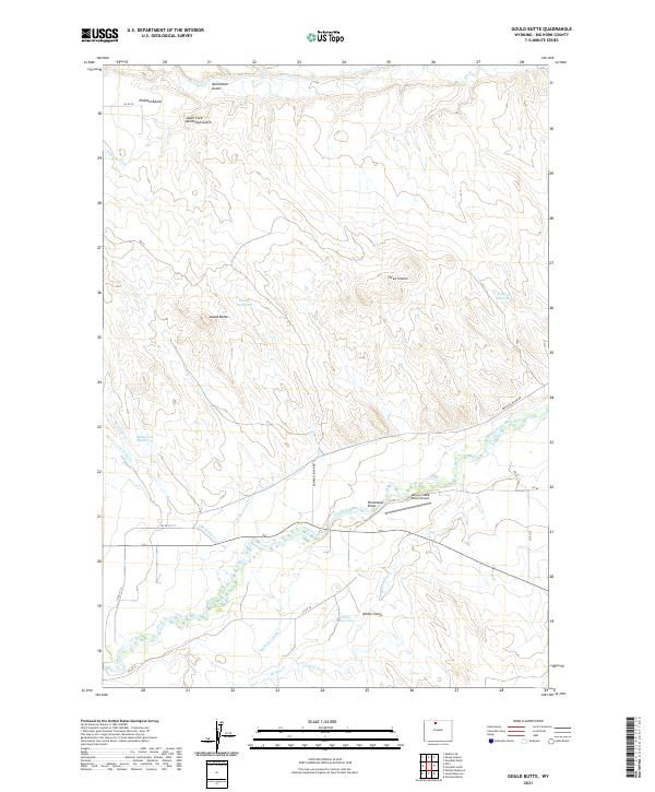 Gould Butte topographic map thumbnail