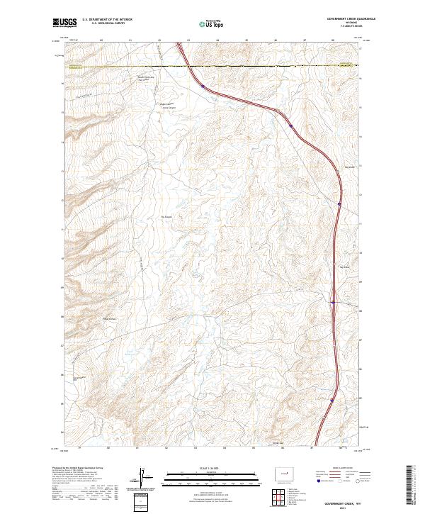 Government Creek topographic map thumbnail