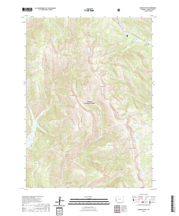 Graham Peak topographic map thumbnail
