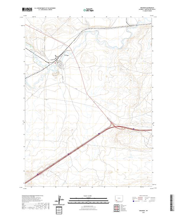 Granger topographic map thumbnail