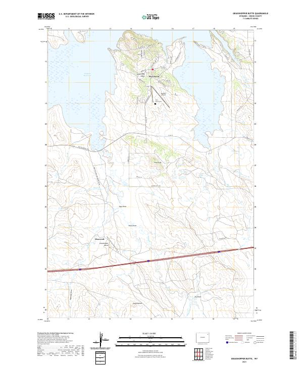 Grasshopper Butte 2021 topographic map thumbnail