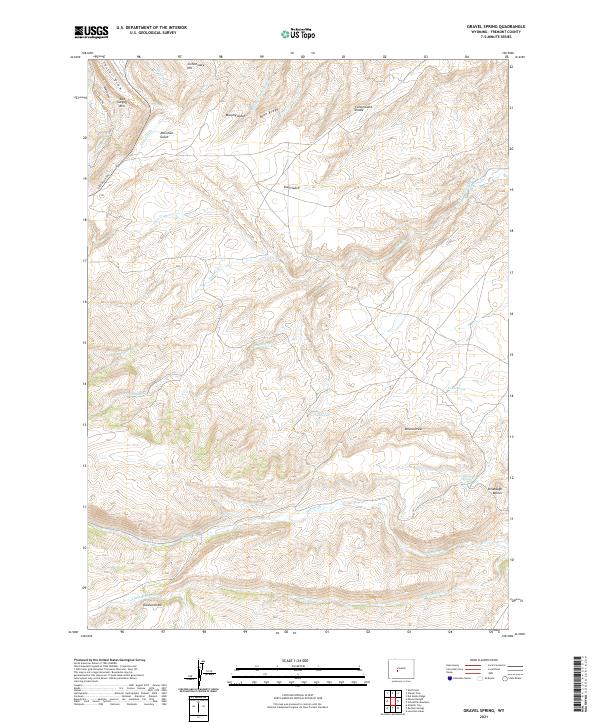Gravel Spring topographic map thumbnail