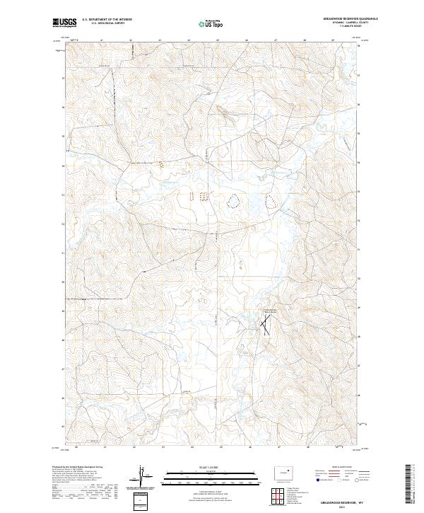 Greasewood Reservoir topographic map thumbnail