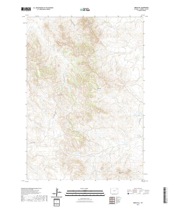 Green Hill topographic map thumbnail