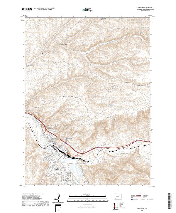 Green River topographic map thumbnail