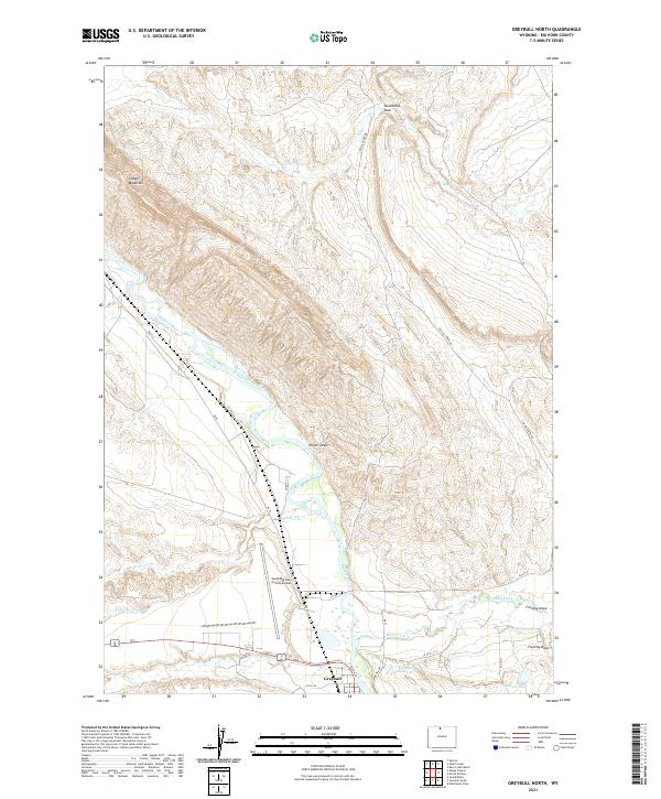 Greybull North topographic map thumbnail