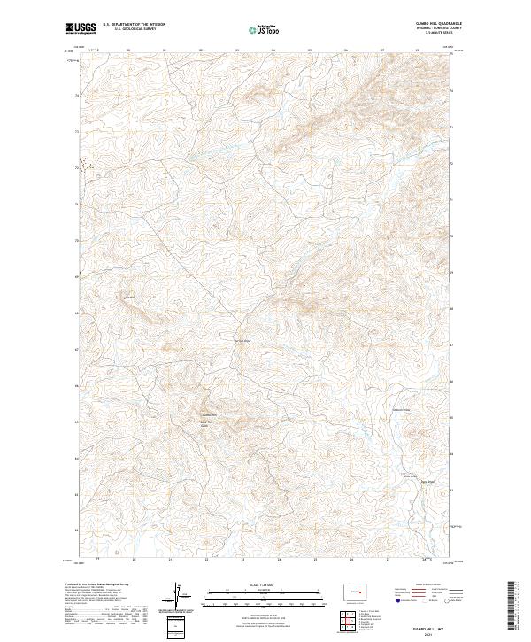 Gumbo Hill 2021 topographic map thumbnail