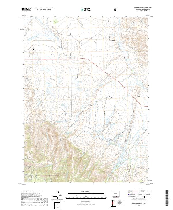 Gunst Reservoir topographic map thumbnail