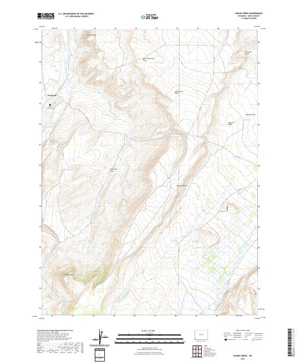 Hague Creek topographic map thumbnail