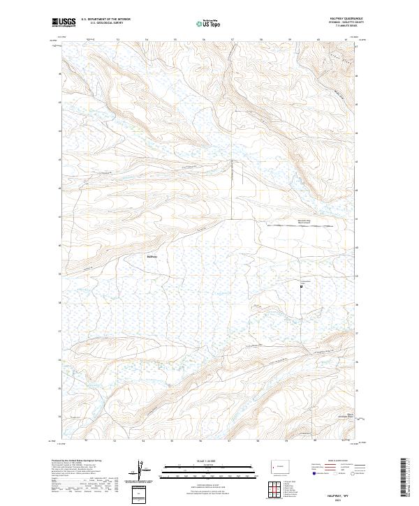 Halfway topographic map thumbnail