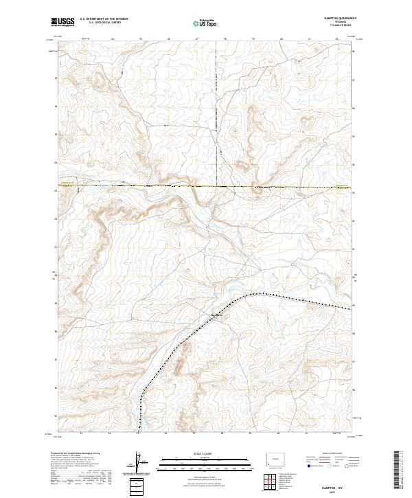 Hampton topographic map thumbnail