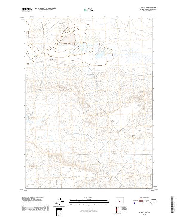 Hansen Lake 2021 topographic map thumbnail
