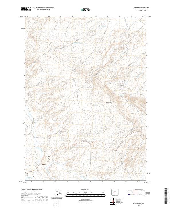 Happy Spring topographic map thumbnail