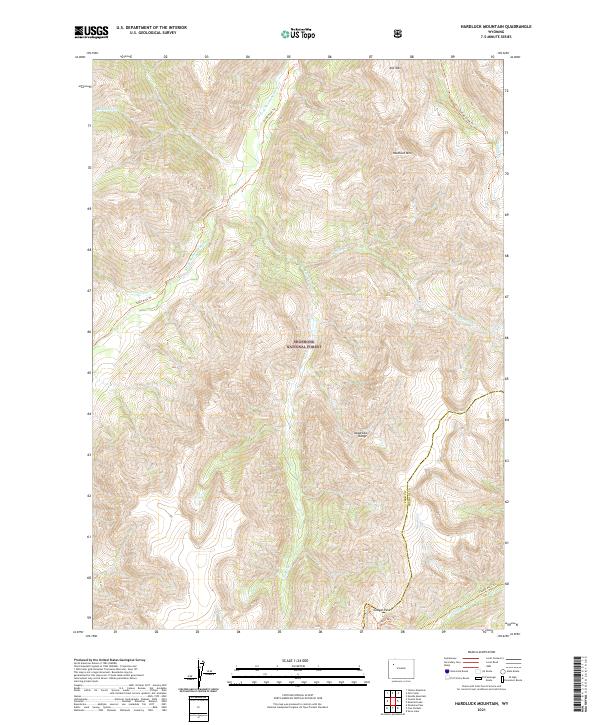 Hardluck Mountain 2021 topographic map thumbnail