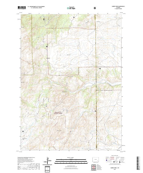 Harris Park 2021 topographic map thumbnail