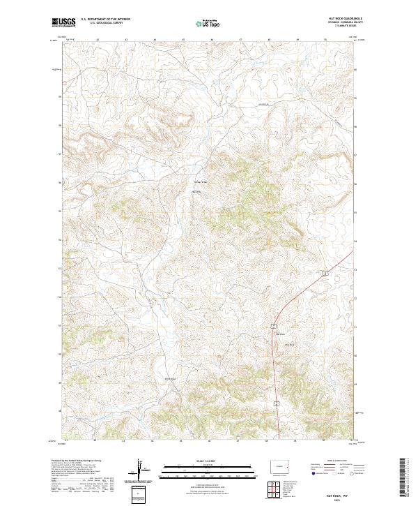 Hat Rock 2021 topographic map thumbnail